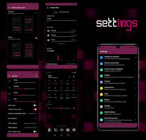 Play [EMUI 9.1]Mosaic Magenta Theme as an online game [EMUI 9.1]Mosaic Magenta Theme with UptoPlay